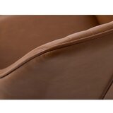 Unique Furniture Smeđe blagovaonske stolice u setu s naslonima za ruke 2 kom od umjetne kože Nolan Stripe – | shoptok.hr