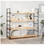 vidaXL Plutajuće police 4 kom 160x40x4 cm od neobrađenog drva bagrema - Prirodna 160 x 40 x 4 cm 4 1 | shoptok.hr