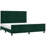  Okvir za krevet s uzglavljem tamnozeleni 180x200 cm baršunasti | Eponuda.com
