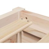  Okvir za krevet crni 75x190 cm od masivne borovine | shoptok.hr