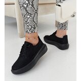 Gemre Women's black lace-up platform sneakers Lori | shoptok.hr