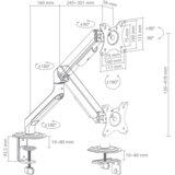 WHITESHARK akhenaten i GMS-3209 stolni nosač za monitor | shoptok.hr