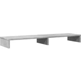 Stojalo za zaslon betonsko siva 100x27x10 cm inženirski les