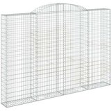  Obokane gabion košare 2 kosa 300x30x200/220 cm pocinkano železo, (20757866) | Shoptok.si