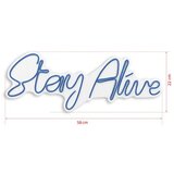 WALLXPERT dekorativna plastična led rasveta stay alive blue | ePonuda.com