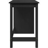  Stol Crna 112 x 50 x 75 cm Čvrsto borovo drvo | shoptok.hr