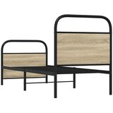  Okvir kreveta bez madraca boja hrasta sonome 75 x 190 cm drveni | shoptok.hr