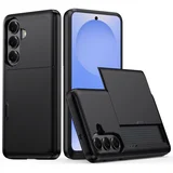 puzdro s posuvným držiakom na karty pre Samsung Galaxy A57 5G - Crna