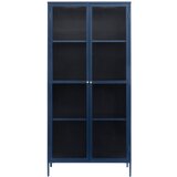 Unique Furniture Temno modra kovinska vitrina 90x190 cm Bronco – Unique Furniture cene