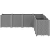  Vrtna sadilica svijetlosiva 160 x 160 x 53 cm PP | shoptok.hr