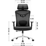  Ergonomska uredska stolica Manager 2.6 crna | shoptok.hr