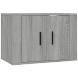 Maison Chic Stenska TV omarica - TV stojalo - Televizijska omarica siva sonoma 57x34,5x40 cm, (21701766) | Shoptok.si