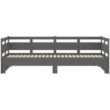  Dnevni ležaj na izvlačenje sivi 2x(80x200) cm masivna borovina | shoptok.hr