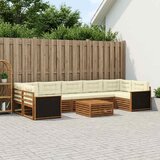  Set vanjskih sofa 8 kom. Prirodna i krem | shoptok.hr