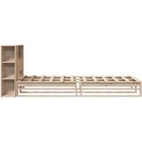  Krevet s regalom za knjige bez madraca 90x190 cm masivno drvo | shoptok.hr