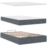  Okvir kreveta s madracima tamnosivi 120x200 cm baršunasti | shoptok.hr