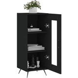  Komoda crna 34,5 x 34 x 90 cm od konstruiranog drva | shoptok.hr