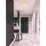 Globo Okrugla stropna LED svjetiljka Sonny (Ø x V: 41 x 6 cm, 18 W, Bijela, Srebrna) | shoptok.hr
