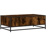  Stolić za kavu boja hrasta 100x57x35 cm od drva i metala | shoptok.hr