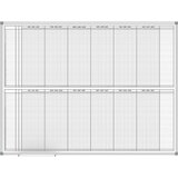 Maul Načrtovalna tabla, letni planer, prikaz 2 x 6 mesecev, širina 1200 mm Cene