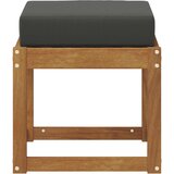  Klupa za sjedenje Prirodna i antracit 43 x 43 x 37 cm - Prirodno i antracit 40 cm Otvoreno područje nogu | shoptok.hr