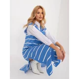 Fashion Hunters Blue knitted dress with button closure