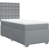 The Living Store Box spring postelja z vzmetnico svetlo siva 90x200 cm blago - Box Spring Postelja, (21520512) | Shoptok.si