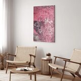  Slika - Figure on Pink Background (1-part) - Female Silhouette in Marble 40x60 Akustična | shoptok.hr