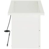  Vrtna posuda za sadnju s LED svjetlom 2 kom. Bijela - Bijela 30 x 60 x 30 cm 2 | shoptok.hr