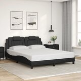  Okvir za krevet Viana bez madraca crni 160x200 cm od umjetne kože | Eponuda.com