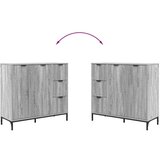 vidaXL Kreveta Sivi hrast sonoma 89,5 x 33 x 82 cm Konstruirano drvo | shoptok.hr