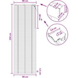  Venecijanska roleta Tamno smeđa 90 x 250 cm 35 mm | Eponuda.com