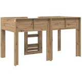 Krevet na kat za djecu s madracem Umjetnički hrast 100 x 200 cm | shoptok.hr