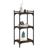  Regal za knjige s 3 razine boja hrasta 40 x 30 x 86 cm drveni | shoptok.hr