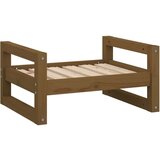  Pasja postelja medeno rjavo 55,5x45,5x28 cm trdna borovina, (20799730) | Shoptok.si