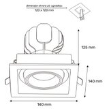 Dawn led svetiljka DYF-01 25W 4000K bela | Eponuda.com