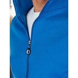 DStreet Bluza męska rozpinana ze stójką niebieska | Shoptok.si