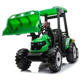 Ramiz Otroški traktor little rider 24V s priklico zelena 400W | Shoptok.si