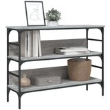 vidaXL klubska mizica siva sonoma 100x32x75 cm inženirski les | Shoptok.si