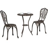 Bistro set za vrt 3 pcs Aluminij | shoptok.hr