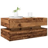  Stolić za kavu s LED svjetlima boja starog drva 90 x 50 x 40 cm | shoptok.hr