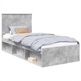  Konstrukcija postelje Beton 90 x 200 cm Masivno borovo les, (5000121204) | Shoptok.si