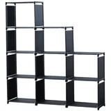 HG-03350 modularni stojalo za shranjevanje s 9 policami 125 x 125 cm