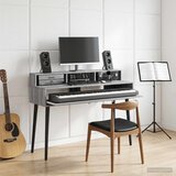 Studio radni stol Siva Sonoma 110 x 42,5 x 36 cm | shoptok.hr