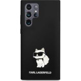  Originalen KARL LAGERFELD ovitek Samsung Galaxy S24 Ultra 5G - IML NFT Choupette Body - črn silikonska za&scaron;čita - KLHCS24LSNCHBCK cene