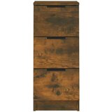  Komoda 2 kosa dimljeni hrast 30x30x70 cm konstruiran les, (20654422) | Shoptok.si