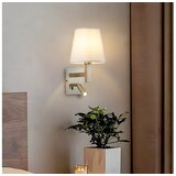  Brilagi - LED zidna lampa DEYA 1xE14/40W/230V + LED/3W bela/mat hrom | Eponuda.com