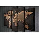 Wallity Slike karte sveta, set sa 5 slika, 105x70 cm | ePonuda.com