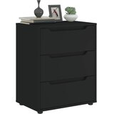  Komoda VISNES crna 60x40x73 cm izrađeno drvo | shoptok.hr