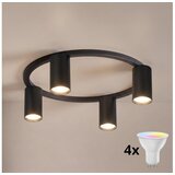Brilagi LED RGBW prigušiva stropno svetlo SELE 4xGU10/6,5W/230V crno Cene